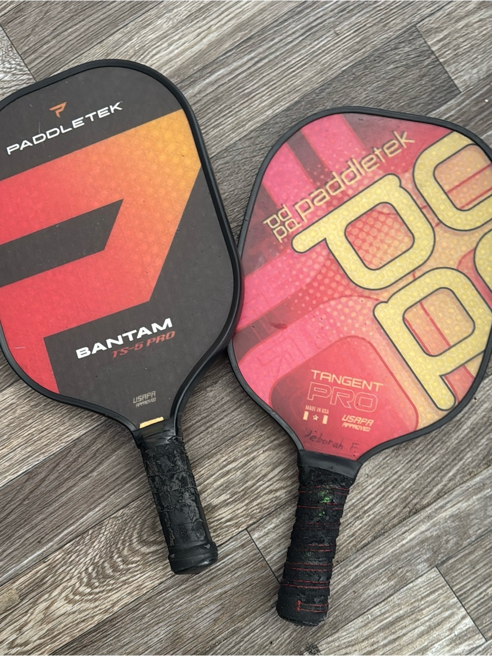 Bantam & Tangent Pro Pickleball Paddle Set - Red/Orange